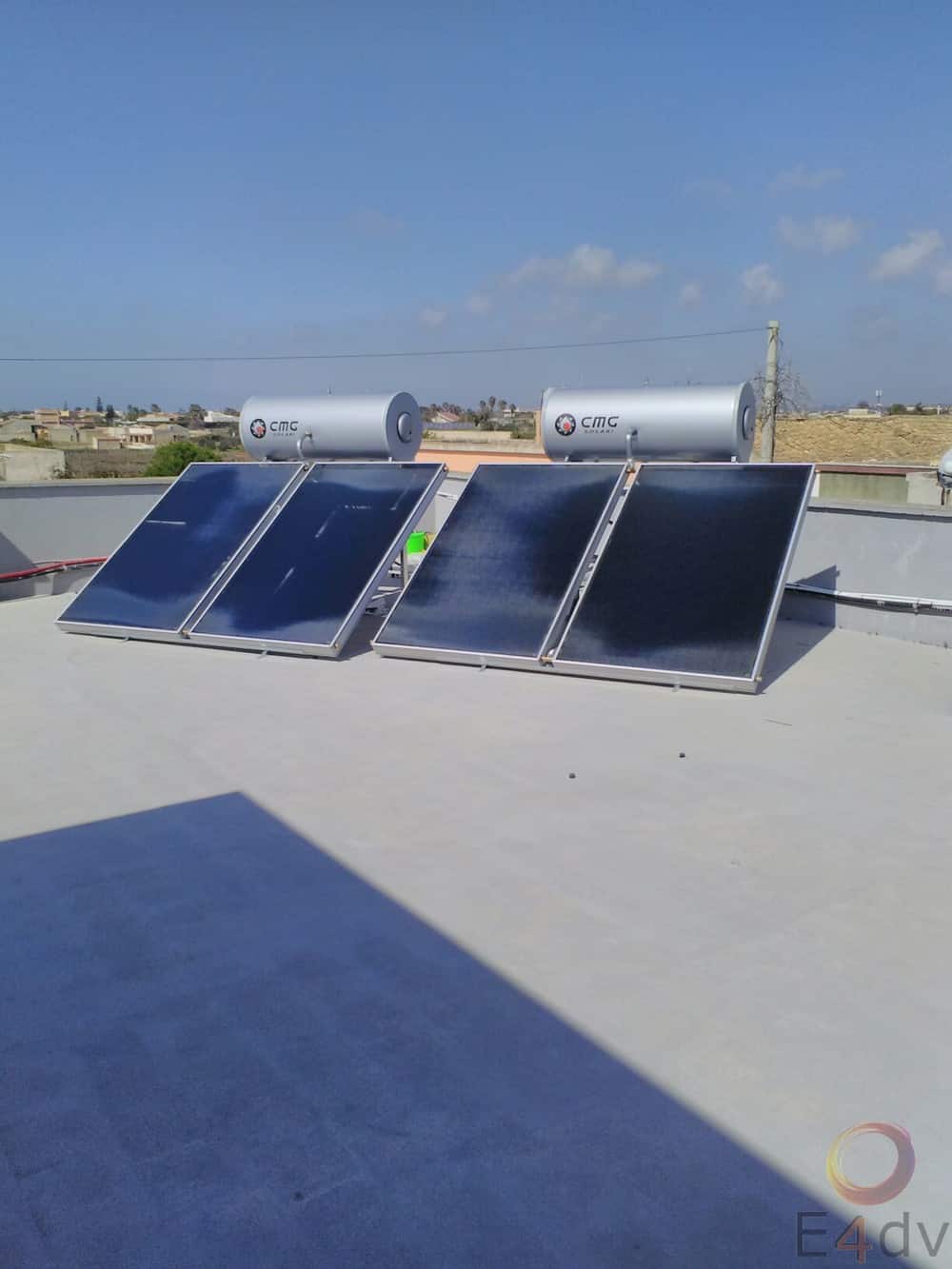 Impianto Solare Termico<br/>E4dv, Marsala (Trapani)