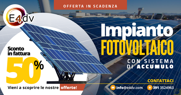 FOTOVOLTAICO AL 50% - OFFERTA IN #SCADENZA