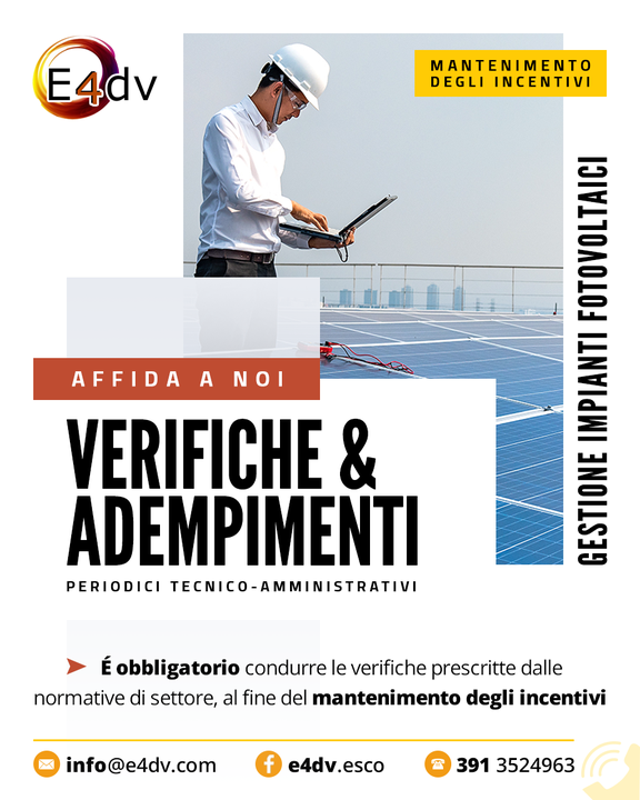 Le normative di settore stabiliscono l'obbligatorietà dei proprietari di condurre le verifiche periodiche sugli #impianti #fotovoltaici, a rischio la #sospensione degli #incentivi ottenuti ⚠️