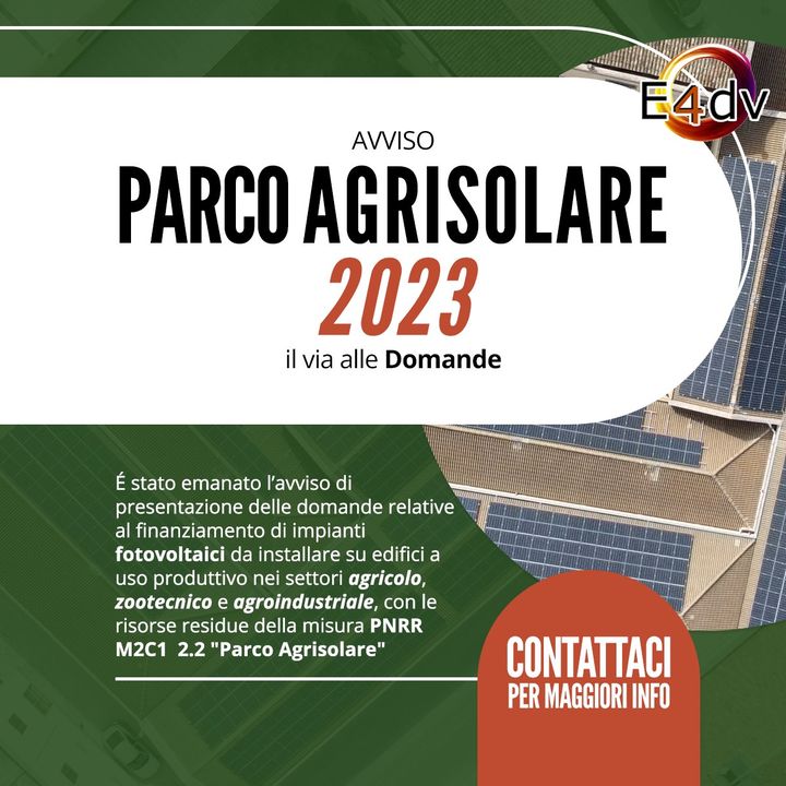 DOMANDE PARCO AGRISOLARE 2023

➡️ Contattaci per maggiori informazioni e compila