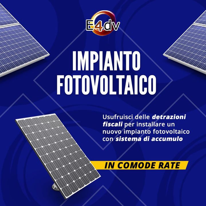 IMPIANTO FOTOVOLTAICO CON ACCUMULO ANCHE A RATE

Energia solare accessibile a