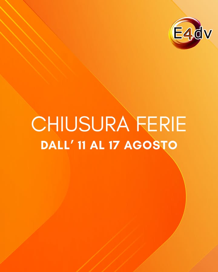 Ci prendiamo una pausa!

Saremo chiusi per ferie dall'11 al 17