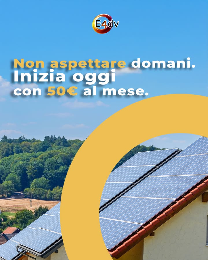 LA TUA INDIPENDENZA A RATE
Inizia a risparmiare subito con un